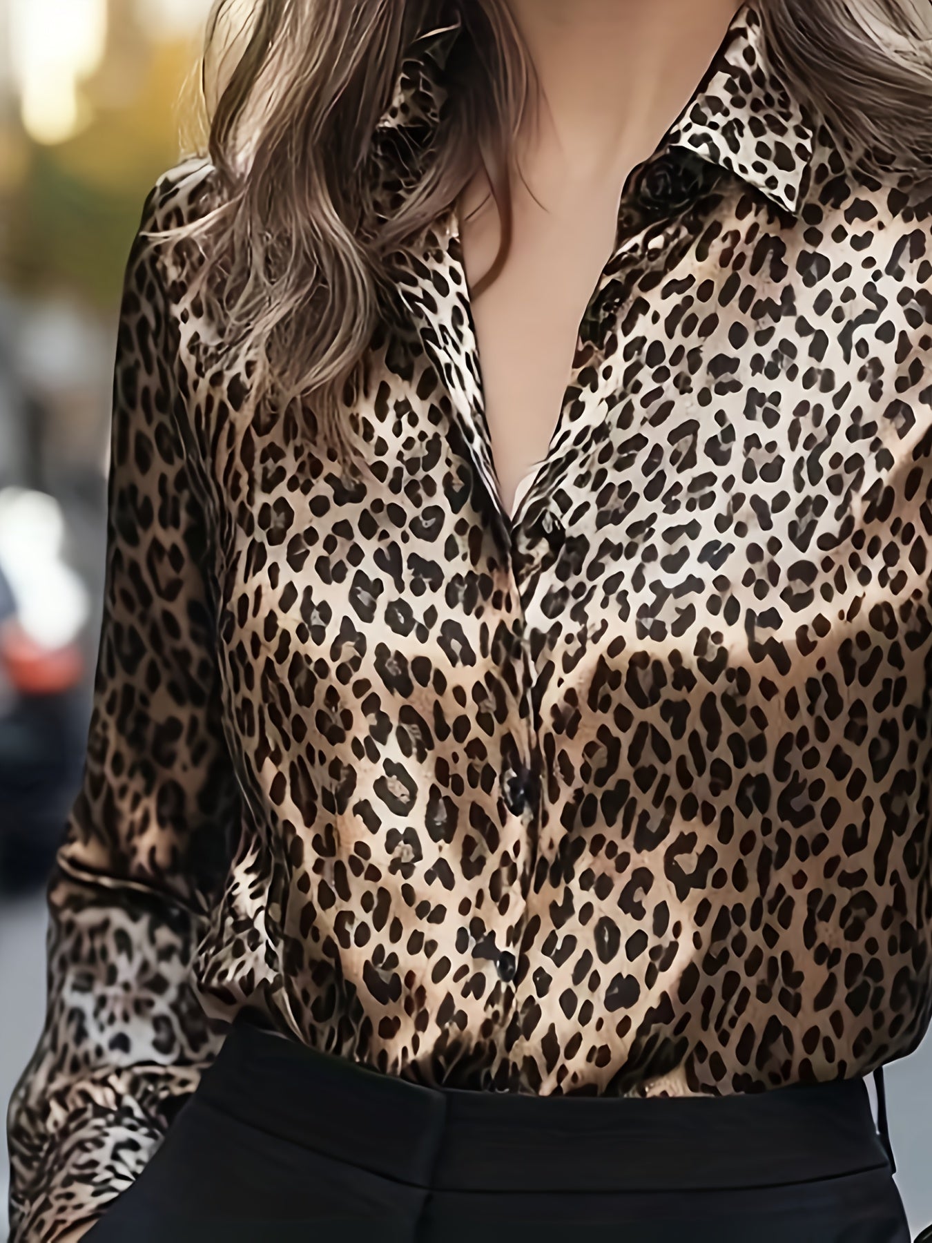 Camisa Elegante Feminina com Gola Tipo Blazer em Branco/Bege/Preto/Marrom/Rosa Pálido - Top Curso Estruturado e Abrigo para Outono/Inverno, Uso Profissional & Semi-Formal, Lavagem à Mão ou a Seco (Sem Elasticidade)