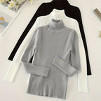 Elegant High-Neck Women's Sweater Set - 3 Pieces