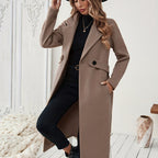 Elegant Women's H-Line Trench Coat with Adjustable Belt