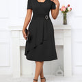 Elegant A-Line V-Neck Dress for Women