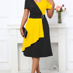 Elegant A-Line V-Neck Dress for Women