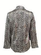 Camisa Elegante Feminina com Gola Tipo Blazer em Branco/Bege/Preto/Marrom/Rosa Pálido - Top Curso Estruturado e Abrigo para Outono/Inverno, Uso Profissional & Semi-Formal, Lavagem à Mão ou a Seco (Sem Elasticidade)