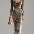 Elegant A-Line Evening Dress with Asymmetric Hem