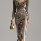 Elegant A-Line Evening Dress with Asymmetric Hem