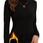 Elegant Plus Size Thermal Turtleneck for Women