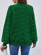 Blusa de Gola Redonda Casual Feminina com Manga Longa e Alta Elasticidade - Top de Outono/Inverno em Cor Sólida, Lavável na Máquina